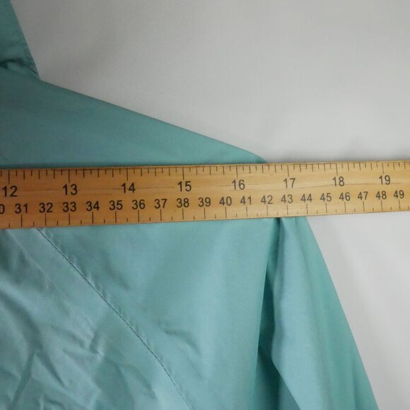 Columbia Jacket Women Size M Teal Hooded Omni Shield Full Zip Weather Proof READ - Picture 11 of 15